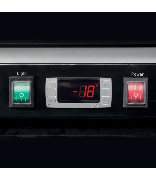 Display vrieskast LGF2500 | Glazen deur | 496L | (H)206,5x(B)68,5x(D)80,5cm