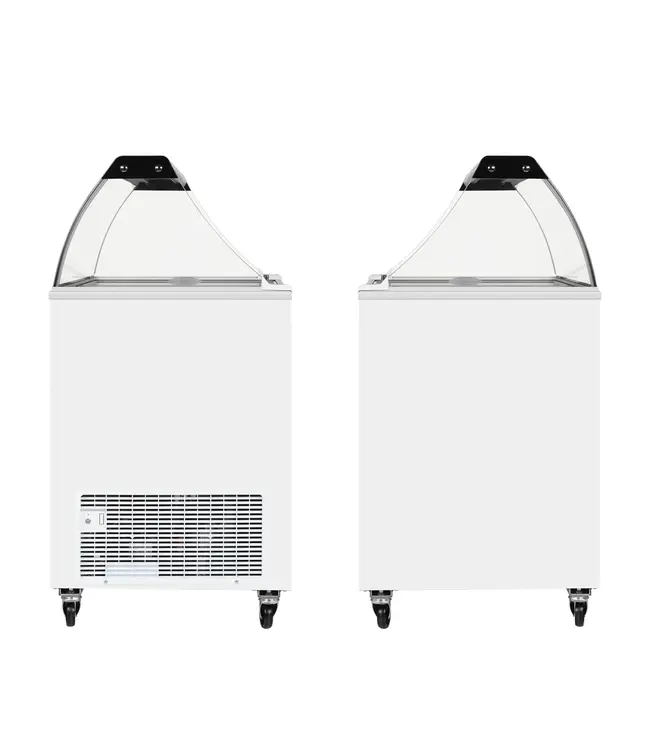 Schepijsvitrine IC202SC-SO | Voor 4x 5 liter ijsbakken | Wit