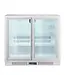 Backbar koelkast Arktic | 2 Glazen schuifdeuren | 188L | Zilver | (H)84x(B)90x(D)52cm