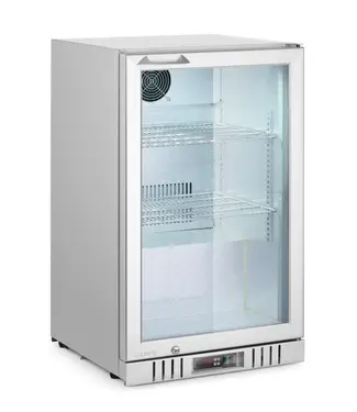 Arktic Backbar koelkast Arktic | Glazen deur | 97L | Zilver | (H)87x(B)50x(D)53cm