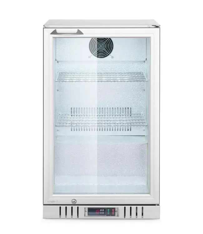 Backbar koelkast Arktic | Glazen deur | 97L | Zilver | (H)87x(B)50x(D)53cm