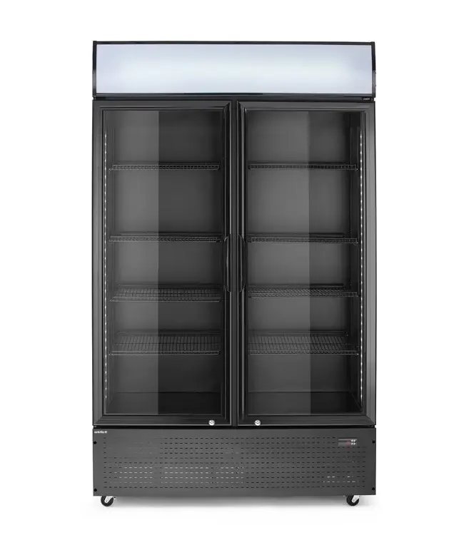 Display koelkast Arktic | 643L | 2 Glazen deuren | Zwart | (H)190x(B)112x(D)58,5cm
