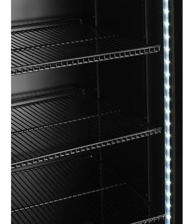 Display koelkast Arktic | 643L | 2 Glazen deuren | Zwart | (H)190x(B)112x(D)58,5cm