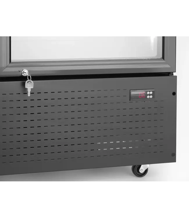 Display koelkast Arktic | 643L | 2 Glazen deuren | Zwart | (H)190x(B)112x(D)58,5cm