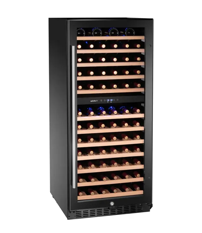 Wijnkoeler Arktic | 265L | 2 Zones | 5-18°C | Met alarm | Zwart