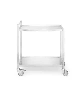 Hendi RVS Serveerwagen voor zware belasting | 2 Bladen | 80 kg per blad | (B)56,5x(D)86,5x(H)95cm