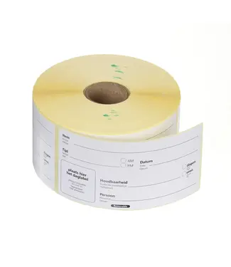 Hendi Houdbaarheidsstickers | HACCP | Eenvoudig te verwijderen | 500 Stickers per rol