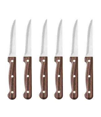 Hendi Steakmessen set Profi Line | 21cm | Bruin | 6 stuks