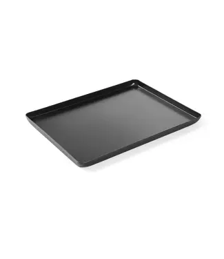 Vitrine displaytray voor zoetwaren | Lichtgewicht | Aluminium | Zwart | (B)40x(D)30x(H)2cm