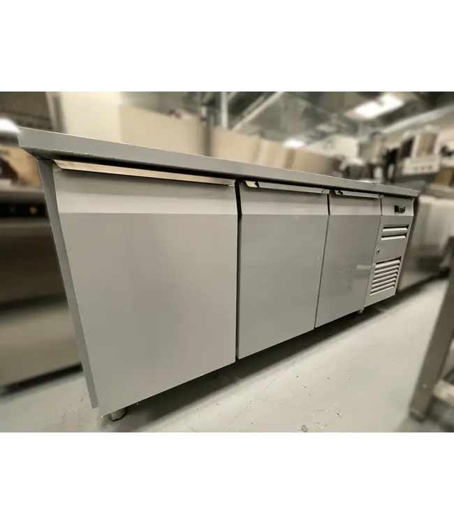 Occasion: Koelwerkbank | 3 Deurs | RVS | (H)85x180x70cm