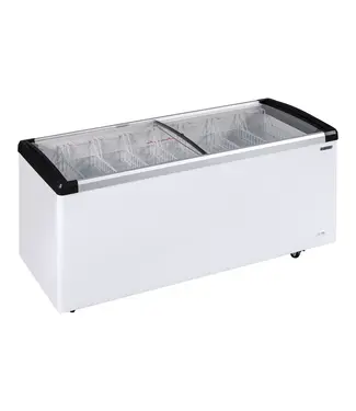 Tefcold Vrieskist IDB500-W1 | 525L | tot -30 graden | Glazen schuifdeksel