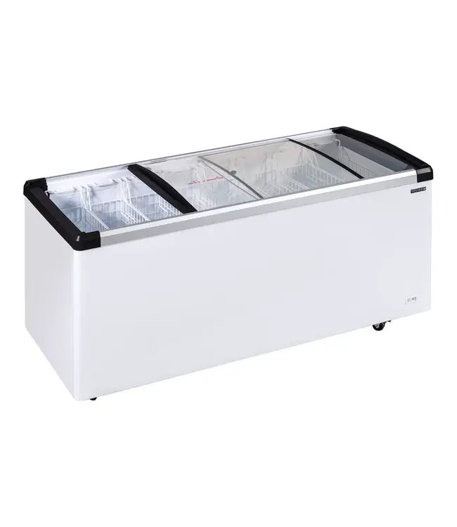 Vrieskist IDB500-W1 | 525L | tot -30 graden | Glazen schuifdeksel