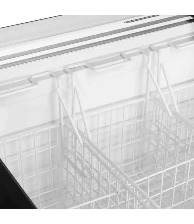 Vrieskist IDB500-W1 | 525L | tot -30 graden | Glazen schuifdeksel