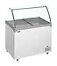 Tefcold Schepijsvitrine NIC402SC-SO | Voor 10x 5 liter ijsbakken | Gebogen glas | Wit