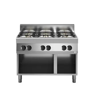 Modular Gasfornuis Modular Fun 700 | 6 Pits | Open onderbouw | Propaan