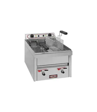 Stilfer Stilfer Friteuse | 2x 10 Liter | Elektrisch | Tafelmodel | 2x 3,65kW