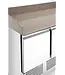 Pizzawerkbank met opzetkoelvitrine | 3 Deurs | boven 6x 1/4GN | (H)149,1x(B)140x(D)70cm