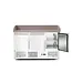 Pizzawerkbank met opzetkoelvitrine | 3 Deurs | boven 6x 1/4GN | (H)149,1x(B)140x(D)70cm