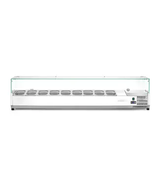 Arktic Opzetkoelvitrine Kitchen Line | 9x 1/3GN | (H)45,6x(B)200,5x(D)42cm
