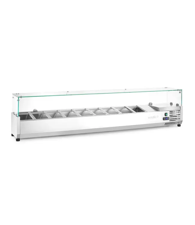 Opzetkoelvitrine Kitchen Line | 9x 1/3GN | (H)45,6x(B)200,5x(D)42cm