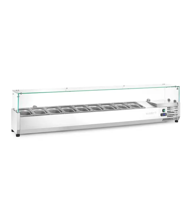 Opzetkoelvitrine Kitchen Line | 9x 1/3GN | (H)45,6x(B)200,5x(D)42cm
