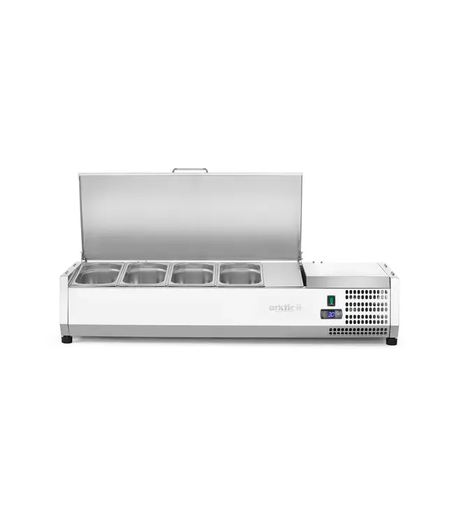 Opzetkoelvitrine | 4x 1/3GN | (B)120,5x(D)39,5x(H)29cm