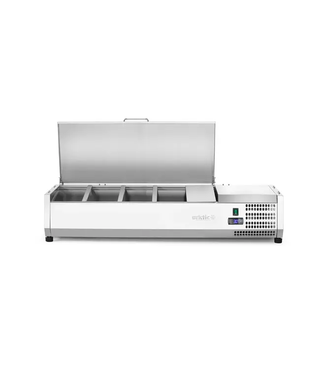 Opzetkoelvitrine | 4x 1/3GN | (B)120,5x(D)39,5x(H)29cm
