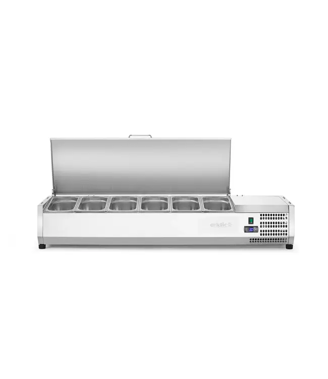 Opzetkoelvitrine | 6x 1/3GN | (B)140,5x(D)39,5x(H)29cm