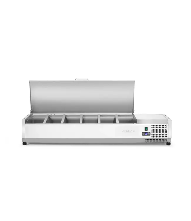 Opzetkoelvitrine | 6x 1/3GN | (B)140,5x(D)39,5x(H)29cm