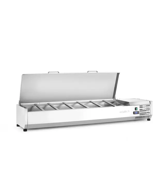 Opzetkoelvitrine | 7x 1/3GN | (B)160,5x(D)39,5x(H)29cm