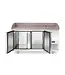 Pizzawerkbank Arktic | 2 Deuren | Geforceerd | 151cm breed | 80cm diep