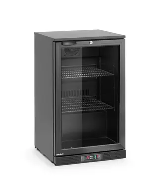 Arktic Barkoelkast | 1 Glazen deur | 103L | Zwart | (H)87x(B)50x(D)53cm