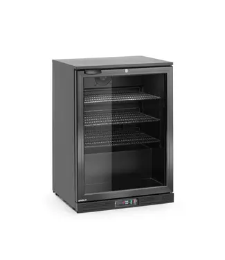 Arktic Barkoelkast | 1 Glazen deur | 127L | Zwart | (H)87x(B)60x(D)53cm