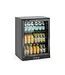 Barkoelkast | 1 Glazen deur | 127L | Zwart | (H)87x(B)60x(D)53cm