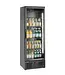 Hoge barkoelkast | 1 Glazen deur | 300L | Zwart | (H)182x(B)60x(D)53cm
