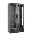 Hoge barkoelkast | 2 Glazen deuren | 477L | Zwart | (H)182x(B)90x(D)53cm