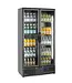 Hoge barkoelkast | 2 Glazen deuren | 477L | Zwart | (H)182x(B)90x(D)53cm