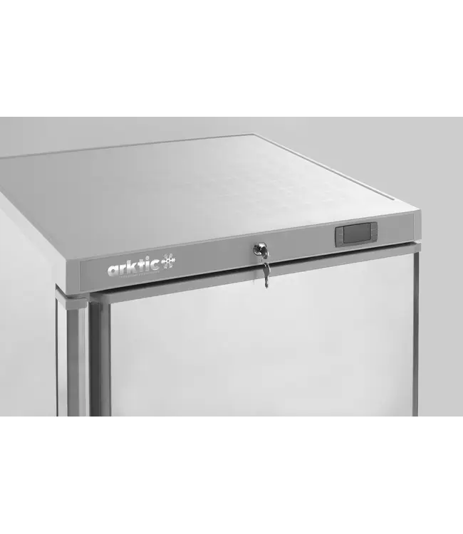 Vrieskast Budget Line | 200L | Enkeldeurs | Laag model | RVS | (H)83,8x(B)65,5x(D)59,8cm