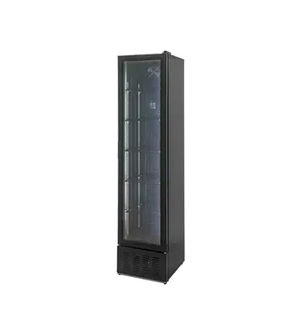Exquisit Drankenkoelkast | 160L | Glazen deur | Zwart | (H)177,5x(B)40,5x(D)43,5cm
