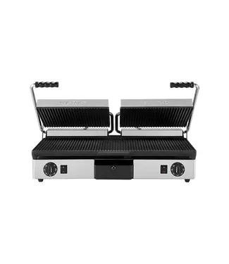 Milantoast Contactgrill MilanToast | Geribbeld | Dubbel | Gietijzer | Elektrisch | 3,5kW