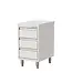 RVS Werktafel met 3 lades | 1/1GN | Spatrand | 40cm breed
