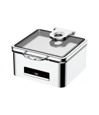 Sunnex Chafing dish Sunnex | 2/3GN | Elektrisch | Glazen deksel | RVS