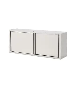 Qusinox RVS Wandkast | Met 2 schuifdeuren | 120cm breed