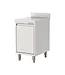 RVS Werktafel met deur | Met spatrand | 40cm breed