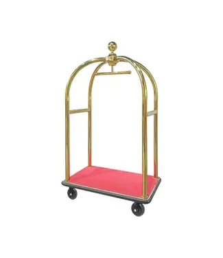 Hotel bagagetrolley | Rood / goudkleurig