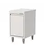 RVS Werktafel met deur | Met spatrand | 40cm breed