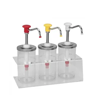 Hovicon Sausdispenser set | 3x 1,65L | Ketchup, mosterd & mayonaise
