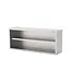 Qusinox Open RVS wandkast | 160cm breed | 40cm diep