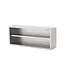 Qusinox Open RVS wandkast | 120cm breed | 40cm diep