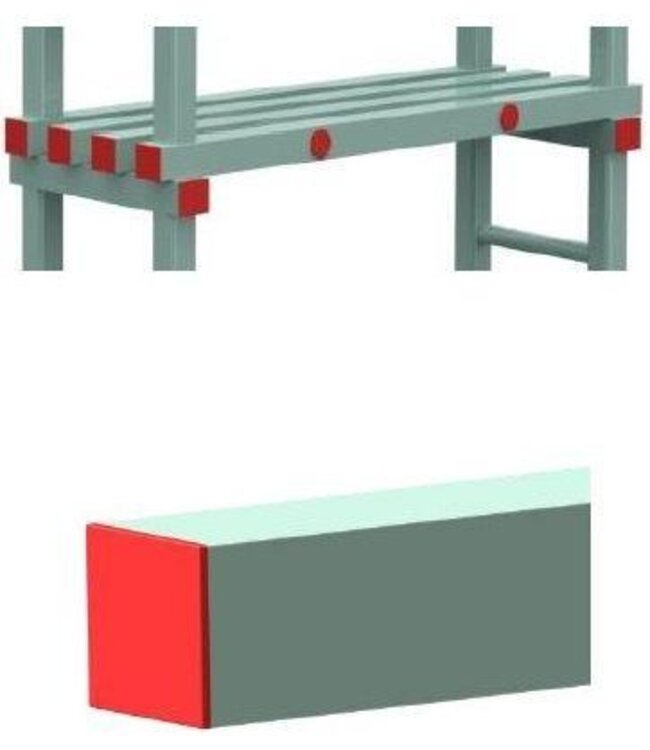 Eurostelling | Diepte 400mm | (B)1000 tot 2000mm | (H)1450 tot 2250mm